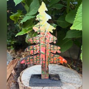 Sunset in the Trees Acrylic Painting